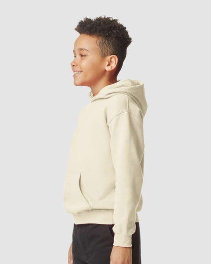 Gildan Softstyle® Youth Midweight Hooded Sweatshirt SF500B #colormdl_Sand