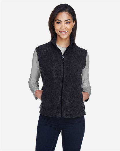 CORE365 Women's Journey Fleece Vest 78191 #colormdl_Heather Charcoal
