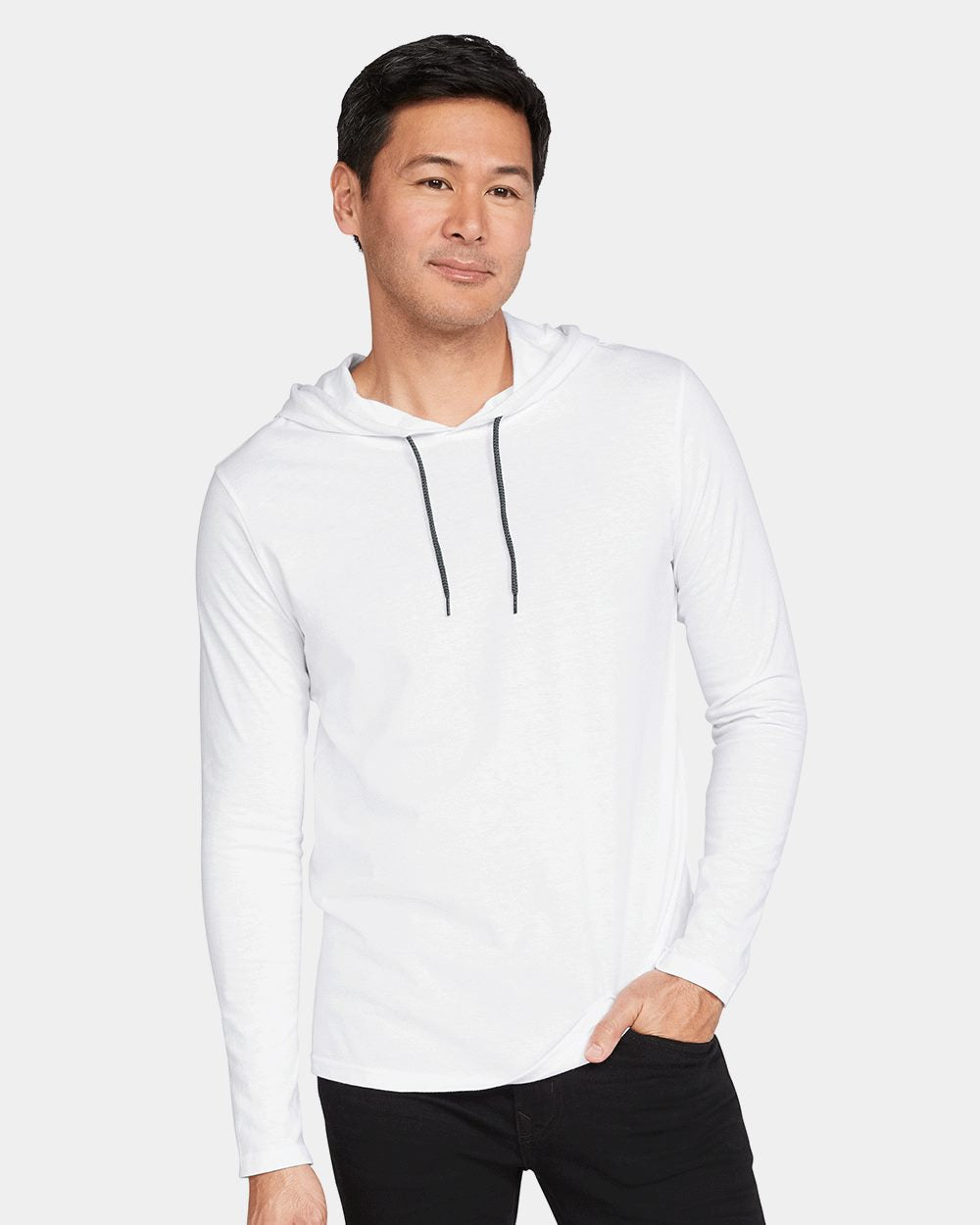 Gildan Unisex Softstyle® Lightweight Hooded Long Sleeve T-Shirt 987