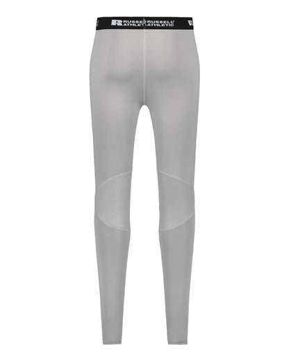 Russell Athletic Unisex CoolCore® Compression Tights R25CPM #color_Grid Iron Silver
