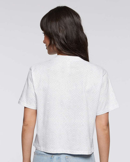 LAT Women's Boxy Tee 3518 #colormdl_White Reptile