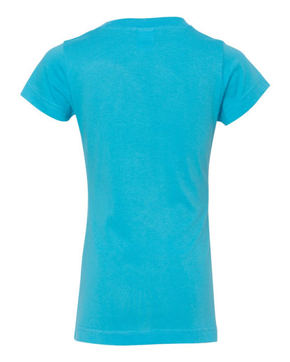 LAT Girls' Fine Jersey Tee 2616 #color_Aqua
