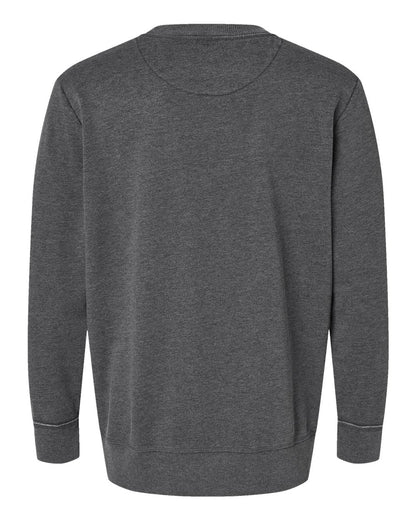 LAT Unisex Vintage Wash Fleece Crewneck Sweatshirt 6935 #color_Washed Black