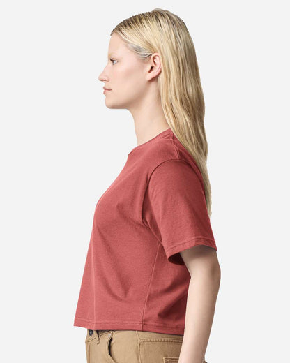 American Apparel Women's Fine Jersey Boxy Tee 102 #colormdl_Canyon