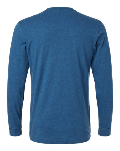 Next Level CVC Long Sleeve T-Shirt 6211 #color_Heather Cool Blue