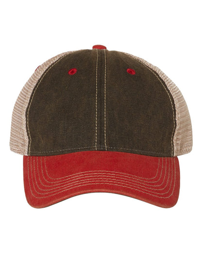 LEGACY Old Favorite Trucker Cap OFA #color_Black/ Scarlet Red/ Khaki