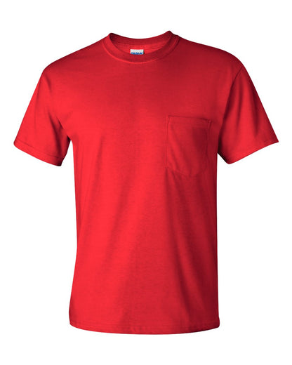 Gildan Unisex Ultra Cotton® Pocket T-Shirt 2300 #color_Red