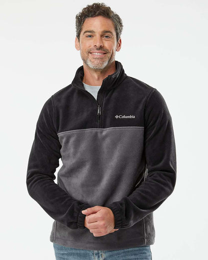 Columbia Steens Mountain™ Fleece Quarter-Zip Pullover 162019 #colormdl_Black/ Grill