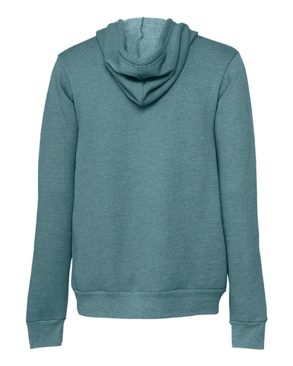 BELLA + CANVAS Unisex Sponge Fleece Hoodie Sweatshirt 3719 #color_Heather Deep Teal