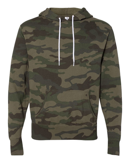 Independent Trading Co. Unisex Lightweight Hooded Sweatshirt AFX90UN #color_Forest Camo