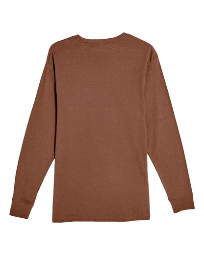Lane Seven Heavyweight Long Sleeve T-Shirt LS15009 #color_Chestnut