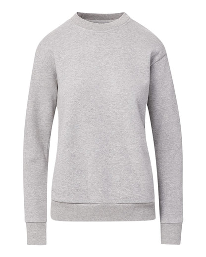 MV Sport Women's Raelynn Cloud Fleece Crewneck Sweatshirt W23140 #color_Heather Grey