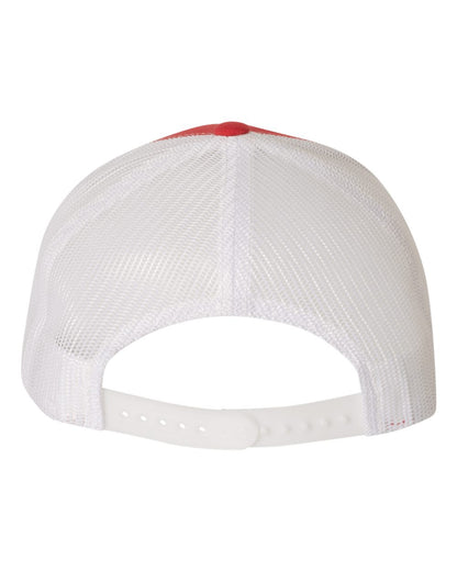 YP Classics Retro Trucker Cap 6606 #color_Red/ White
