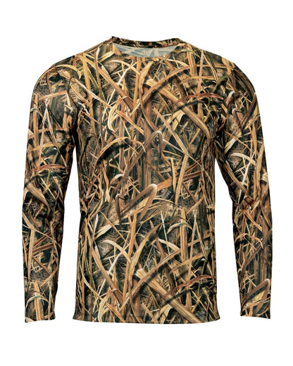 Paragon Men's Oxford Performance Camo Print Long Sleeve T-Shirt 237 #color_Shadow Grass