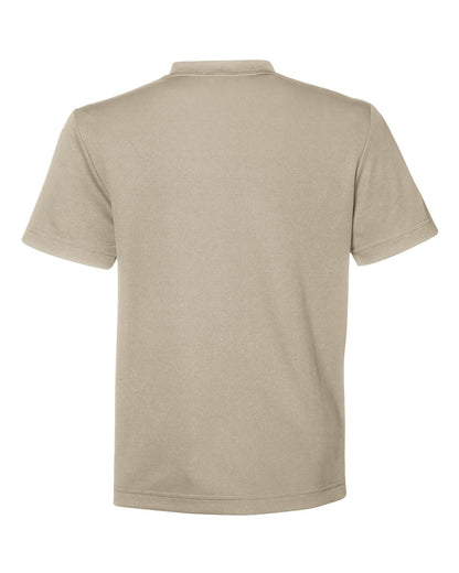 Team 365 Youth Zone Performance Mesh T-Shirt TT15Y #color_Desert Khaki