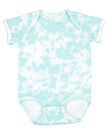 Rabbit Skins Infant Fine Jersey Bodysuit 4424 #color_Island Tie Dye