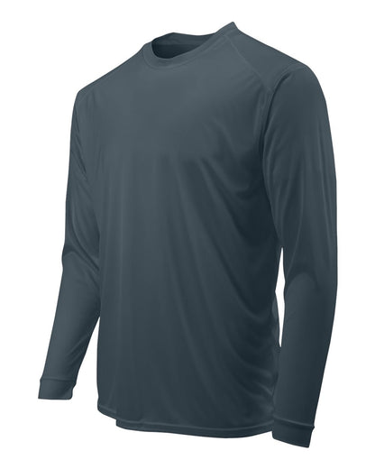 Paragon Unisex Long Islander Performance Long Sleeve T-Shirt 210 #color_Graphite