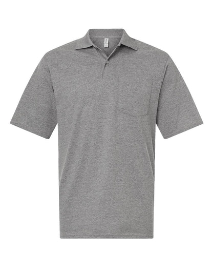 JERZEES Men's Dri-Power® Polo with Pocket 436MP #color_Oxford