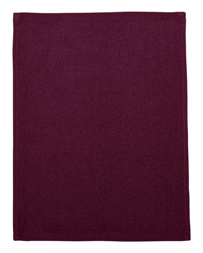 Q-Tees Hemmed Fingertip Towel T600 #color_Maroon