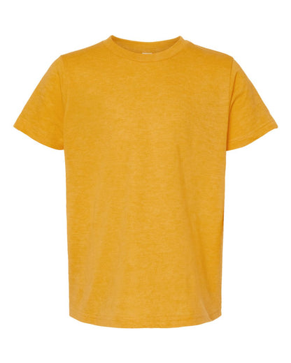 Tultex Youth Fine Jersey T-Shirt 235 #color_Heather Mellow Yellow