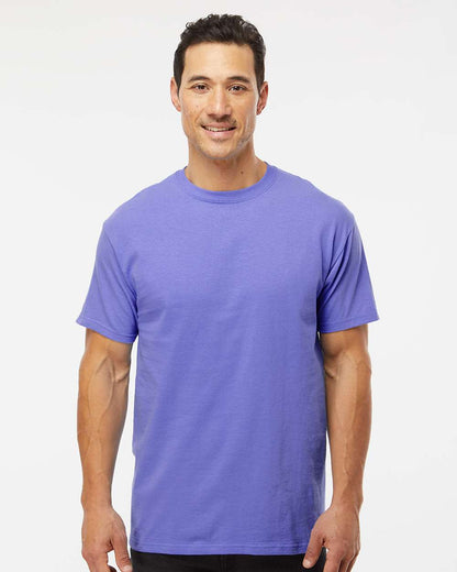 M&O Men's Gold Soft Touch T-Shirt 4800 #colormdl_Violet