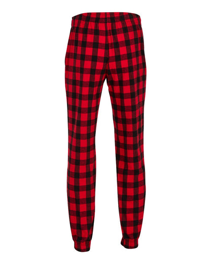 Boxercraft Unisex Flannel Joggers BM6625 #color_Red/ Black Buffalo