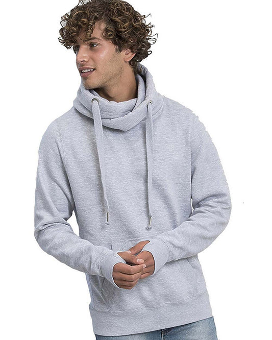 AWDis Unisex Cross Neck Hooded Sweatshirt JHA021