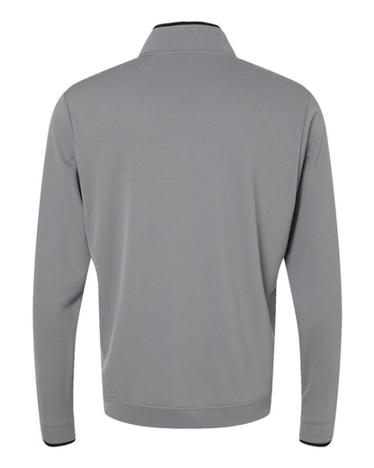 Adidas Men's Performance Lightweight Quarter-Zip Pullover A2002 #color_Grey Three/ Black