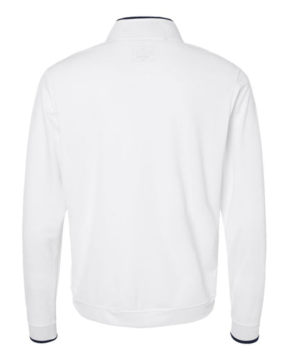 Adidas Men's Performance Lightweight Quarter-Zip Pullover A2002 #color_White/ Navy