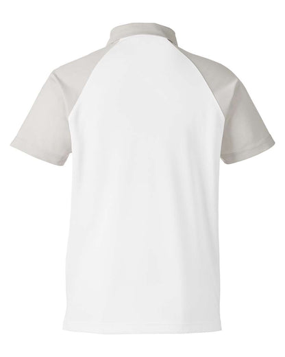 Team 365 Men's Command Snag-Protection Colorblock Polo TT21C #color_White/ Sport Silver