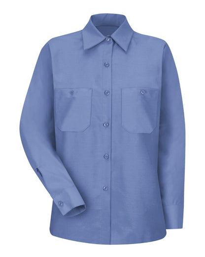 Red Kap Women's Industrial Work Shirt SP13 #color_Petrol Blue