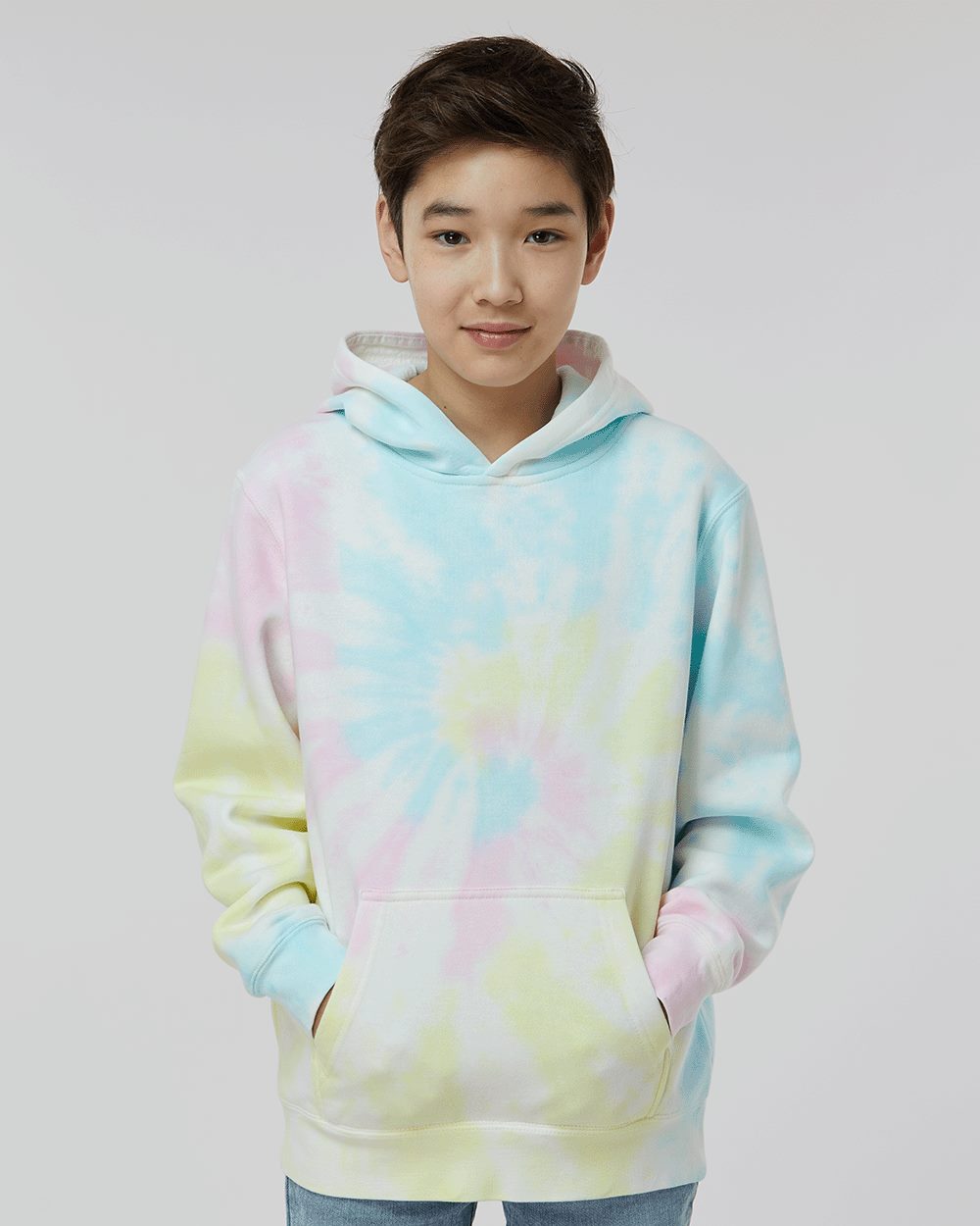 Independent Trading Co. Youth Midweight Tie-Dyed Hooded Sweatshirt PRM1500TD