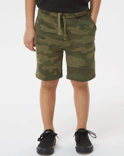 Independent Trading Co. Youth Lightweight Special Blend Fleece Shorts PRM16SRT Independent Trading Co. Youth Lightweight Special Blend Fleece Shorts PRM16SRT