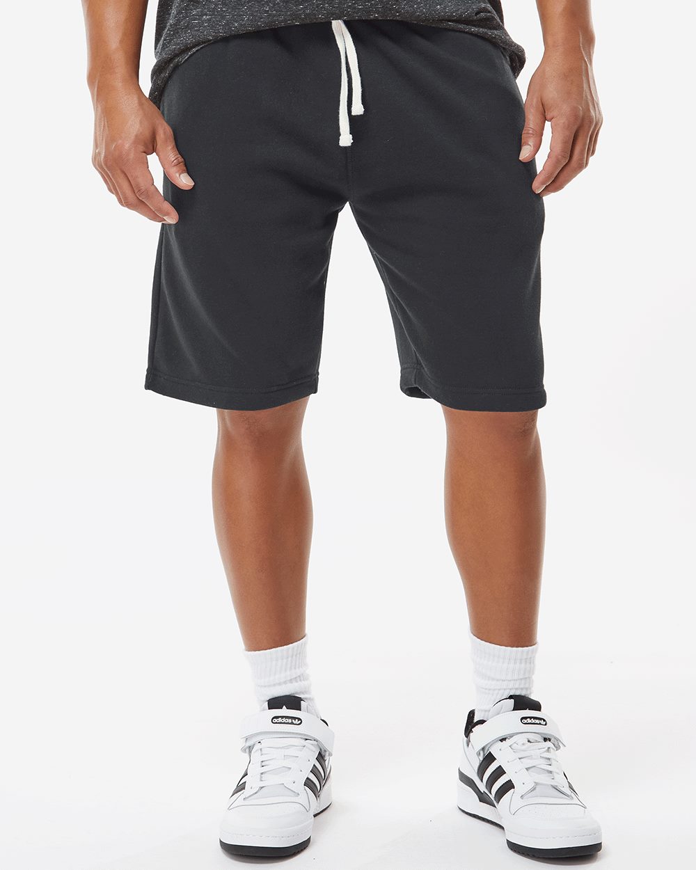 J. America Unisex Triblend Fleece Shorts 8855