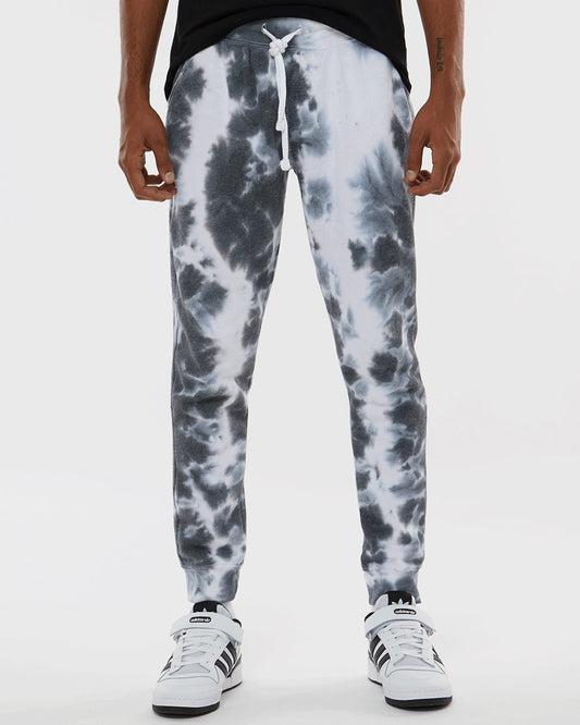 J. America Unisex Tie-Dyed Fleece Joggers 8884