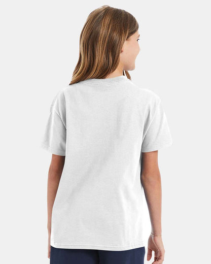 Hanes Authentic Youth T-Shirt 5450 #colormdl_White