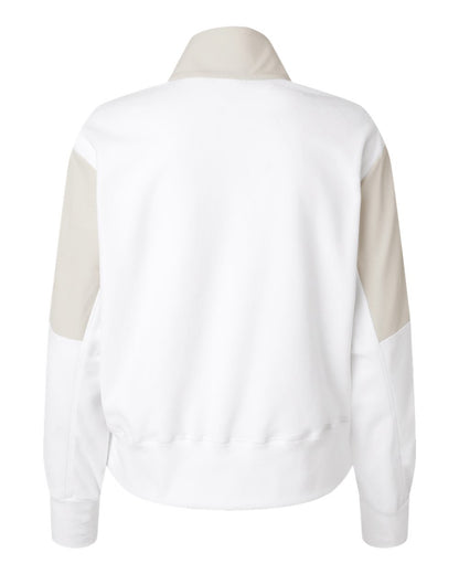 Adidas Women's Fleece Quarter-Zip Pullover A601 #color_Alumina