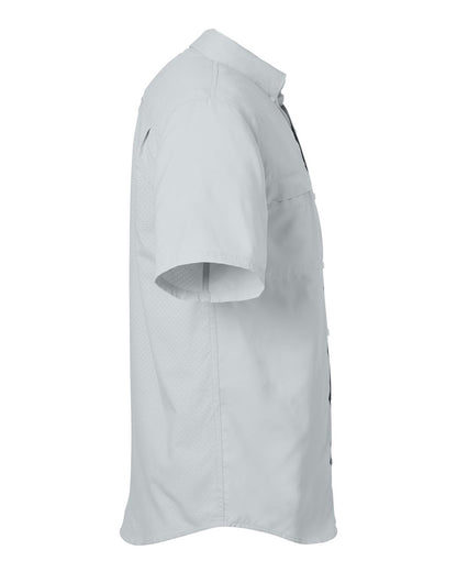 HUK Men's Tide Point Short Sleeve Shirt H150171 #color_Harbor Mist