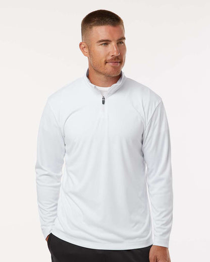 AllPro Men's Pro-Lock Performance Quarter-Zip Pullover 41870 #colormdl_White