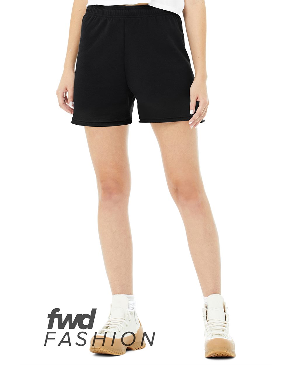 BELLA + CANVAS FWD Fashion Women's Cutoff Fleece Shorts 3797