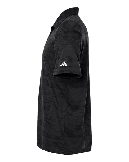 Adidas Ultimate365 Textured Stripe Polo A2005 #color_Carbon/ Black