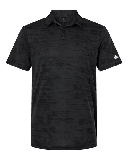 Adidas Ultimate365 Textured Stripe Polo A2005 #color_Carbon/ Black