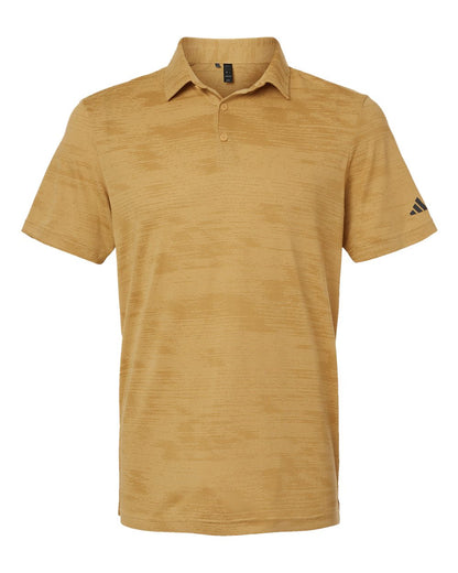 Adidas Ultimate365 Textured Stripe Polo A2005 #color_Oat/ Golden Beige