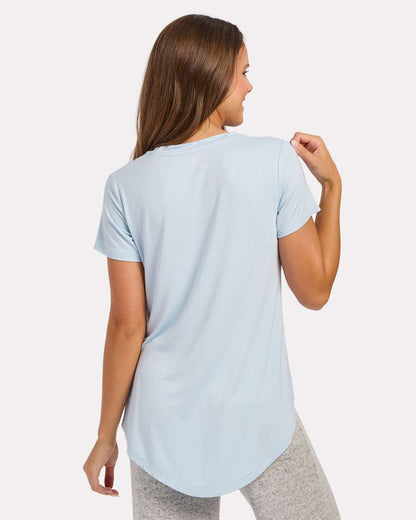 Boxercraft Women's Bamboo Scoop Neck T-Shirt BW2105 #color_Sky Blue