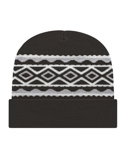 CAP AMERICA USA- Made Diamond Cuffed Beanie RKD12 CAP AMERICA USA- Made Diamond Cuffed Beanie RKD12