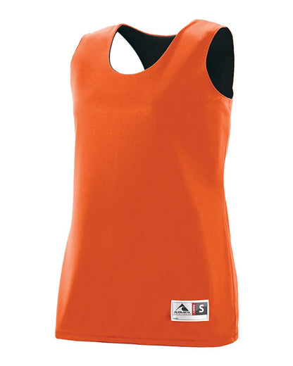 Augusta Sportswear Women's Reversible Wicking Tank Top 147 #color_Orange/ Black