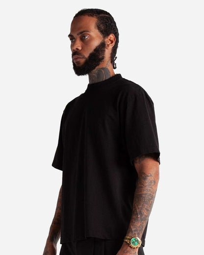 Shaka Wear Men's Cropped Max Heavyweight T-Shirt MCS #colormdl_Black