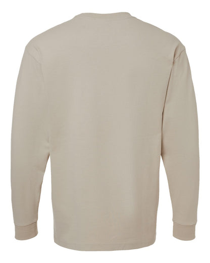 American Apparel Super Heavyweight Long Sleeve Pocket Tee 9410 #color_Bone