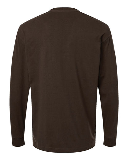 American Apparel Super Heavyweight Long Sleeve Pocket Tee 9410 #color_Brown