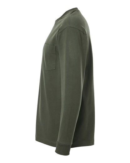 American Apparel Super Heavyweight Long Sleeve Pocket Tee 9410 #color_Lieutenant
